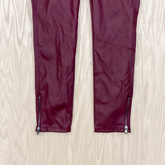 KanCan Vegan Leather High Rise Skinny Pants Zip Ankle Jeans - Picture 3 of 9